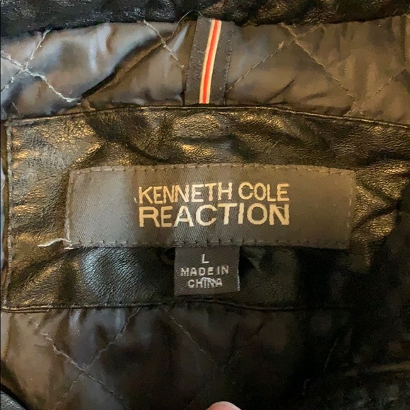 Faux leather Kenneth Cole jacket. - Picture 4 of 6